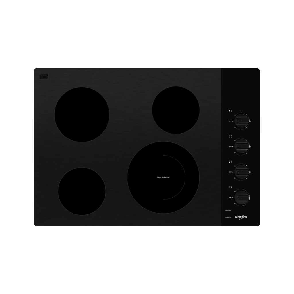 30 In Electric Ceramic Glass Cooktop with Dual Radiant Element